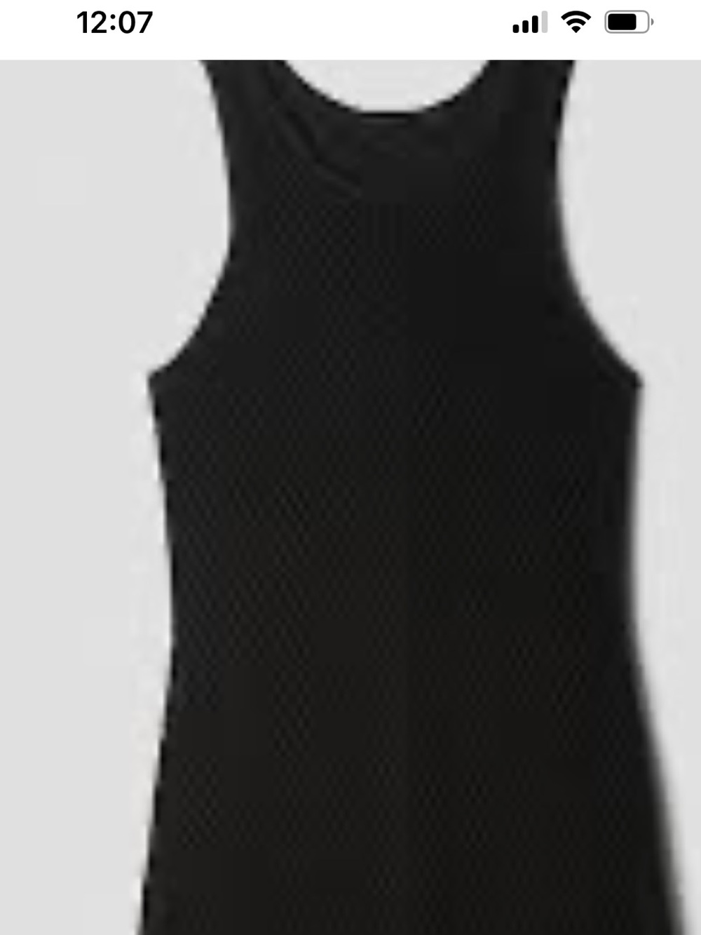 GAP Black Textured Sleeveless Midi Dress Sz M NWT